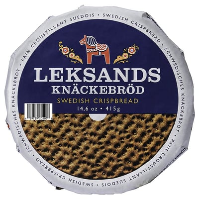 LEKSANDS KNÄCKEBRÖD Rye crispbread, round, 1 lb