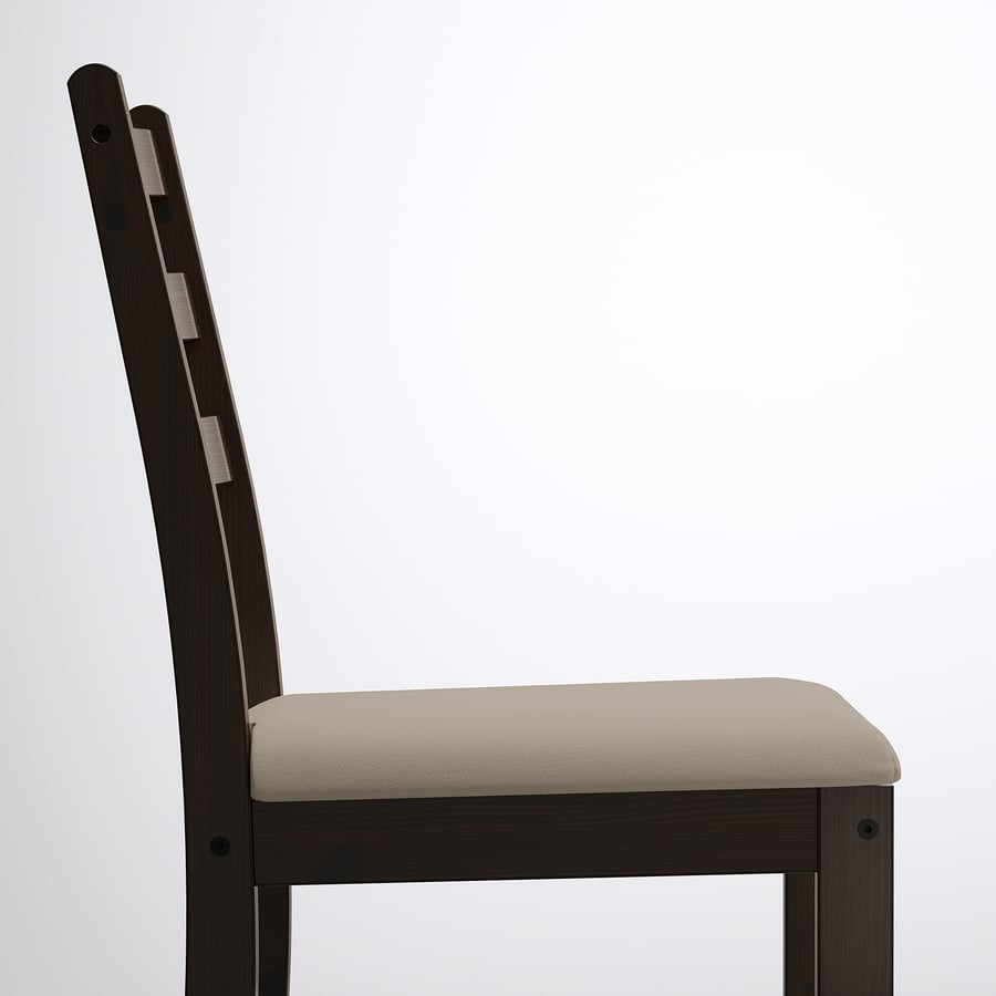 LERHAMN Chair, blackbrown/Vittaryd beige IKEA CA