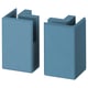 LERHYTTAN Corner leg for decorative toekick, blue, 4 1/4 " 2 pack