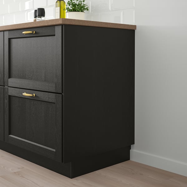 LERHYTTAN Cover panel black stained IKEA