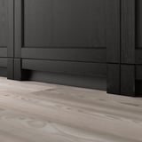 LERHYTTAN Decorative toekick, black stained, 87 "