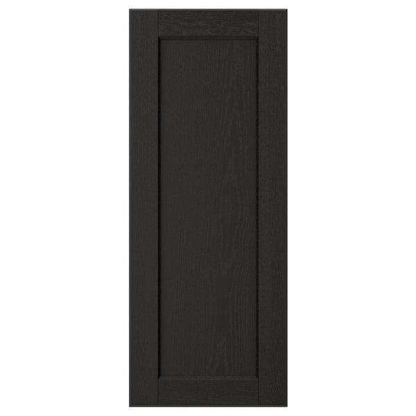 LERHYTTAN Door, black stained, 12x30 "