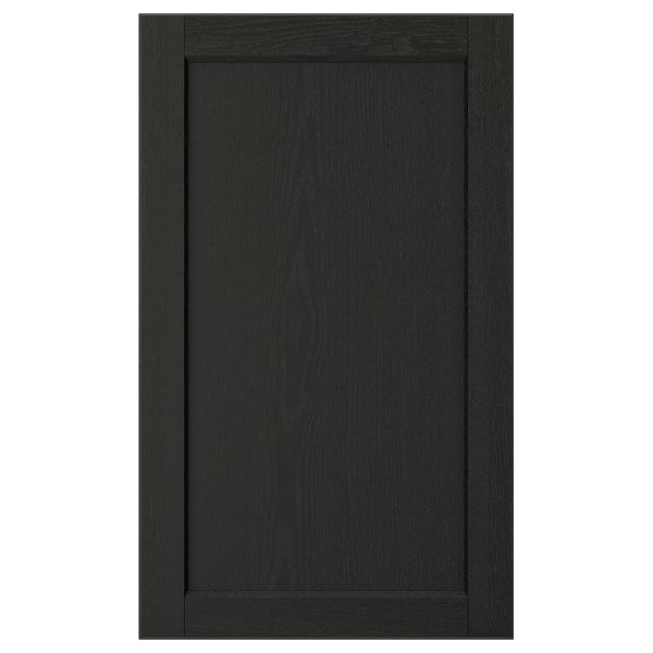 LERHYTTAN Door, black stained, 18x30 "