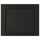 LERHYTTAN Door, black stained, 18x15 "