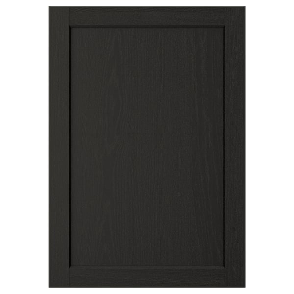 LERHYTTAN Door, black stained, 21x30 "