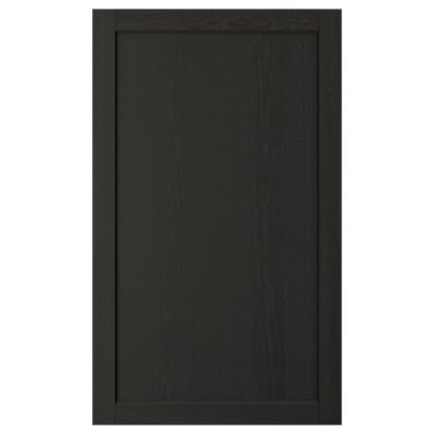 LERHYTTAN Door, black stained, 24x40 "