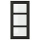 LERHYTTAN Glass door, black stained, 15x30 "