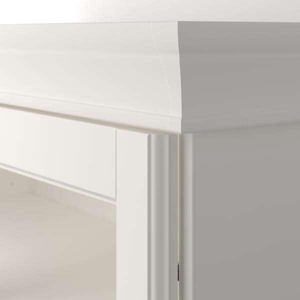 LIATORP bookcase with glass doors, white, 96x214 cm (373/4x841/4") IKEA CA