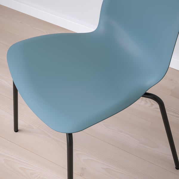 LIDÅS Chair, blue/Sefast black