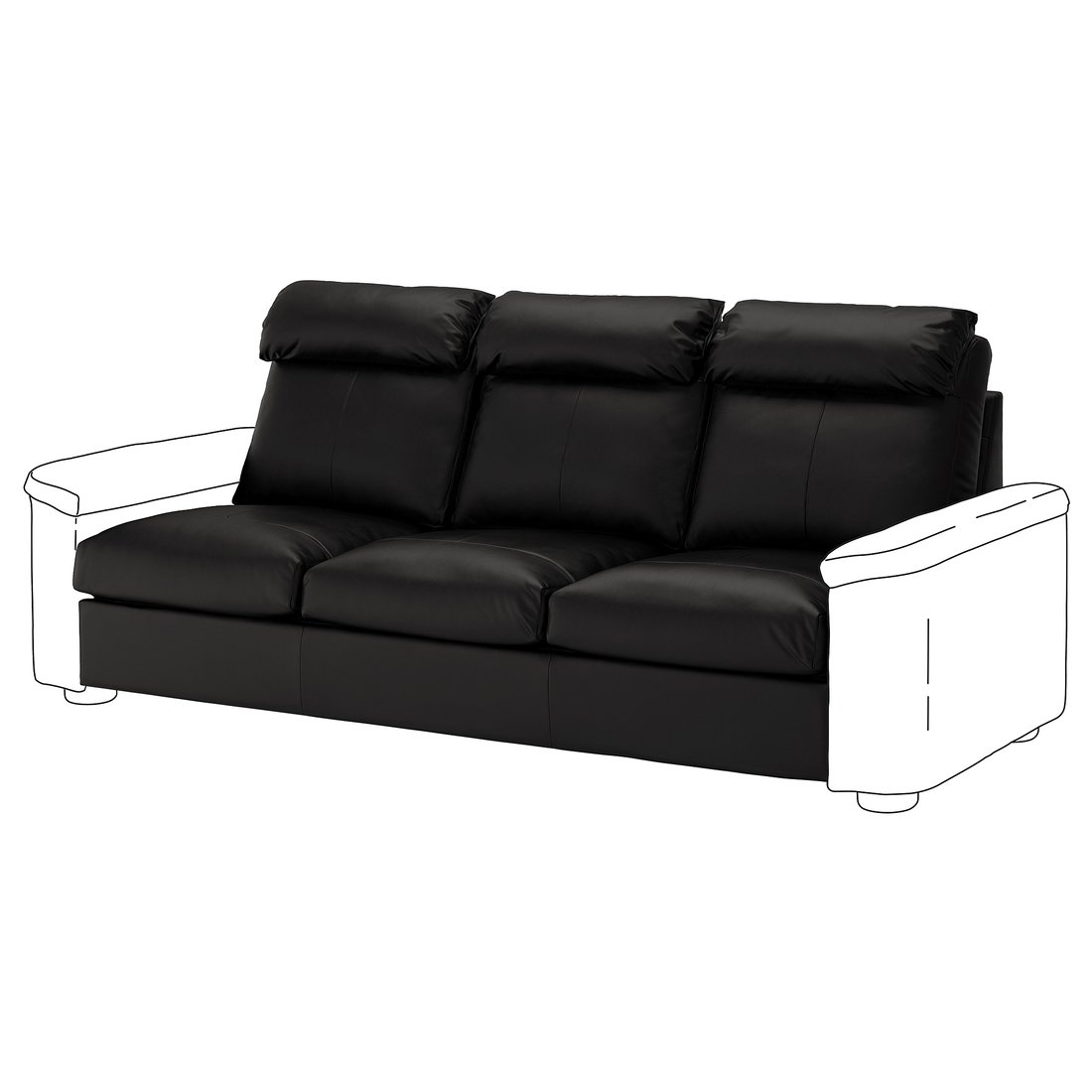 LIDHULT Sofa section, Grann/bomstad golden brown IKEA