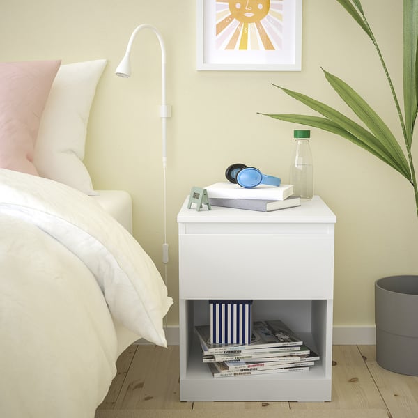 LILLBERGET Nightstand, white, 15 3/4x16 1/2x19 1/4 "