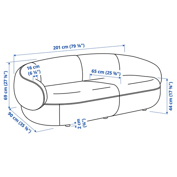 LILLESÄTER Sofa, Axvall off-white