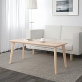 LISABO Coffee table, ash veneer, 46 1/2x19 5/8 "