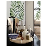 LOCKEBO Custom countertop, black stone effect/glass composite, 1 1/8 "