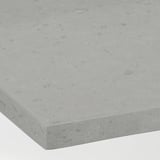 LOCKEBO Custom countertop, gray stone effect/glass composite, 1 1/8 "