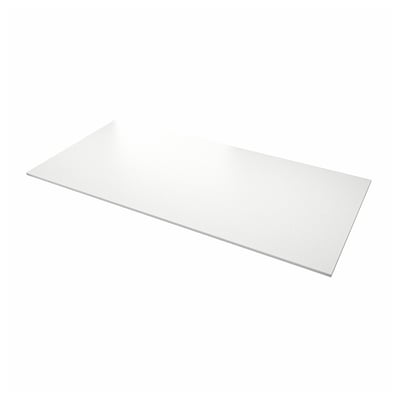 LOCKEBO Custom countertop, off-white gray/concrete effect glass composite, 1 1/8 "