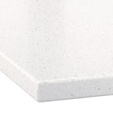 LOCKEBO Custom countertop, white mineral effect/glass composite, 1 1/8 "