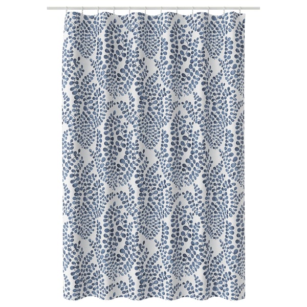 LÖJTNANT Shower curtain, blue, 72x72 "
