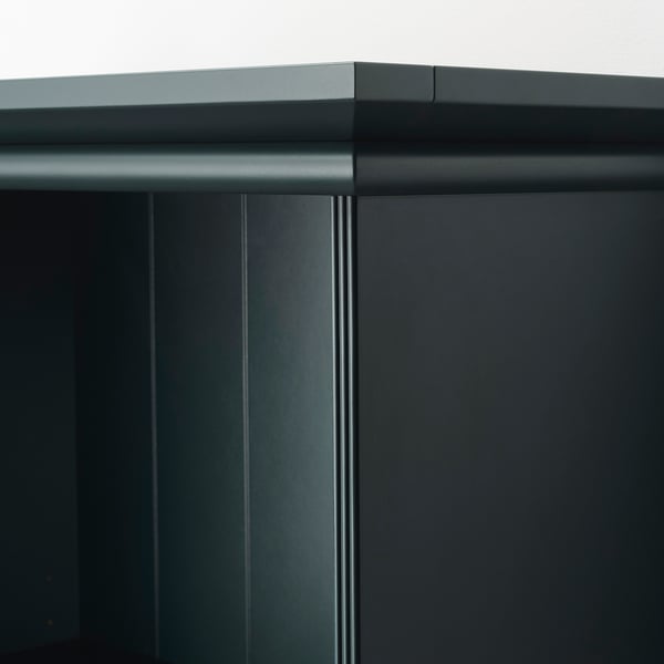 LOMMARP Bookcase, dark blue-green, 25 5/8x78 3/8 "