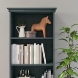 LOMMARP Bookcase, dark blue-green, 25 5/8x78 3/8 "