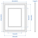 LOMVIKEN Frame, black, 8x10 "