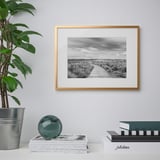 LOMVIKEN Frame, gold-colour, 12x16 "