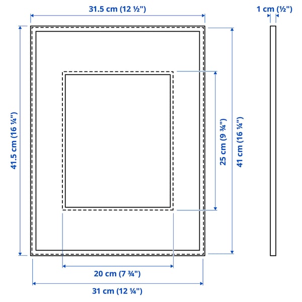 LOMVIKEN Frame, gold-colour, 12x16 "