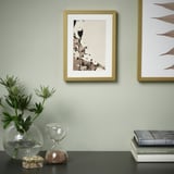 LOMVIKEN Frame, gold-colour, 5x7 "