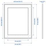 LOMVIKEN Frame, gold-colour, 16x20 "