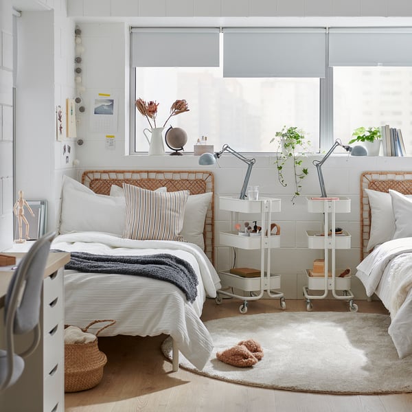 LUKTVICKER Comforter set, white, Twin/Twin X-long