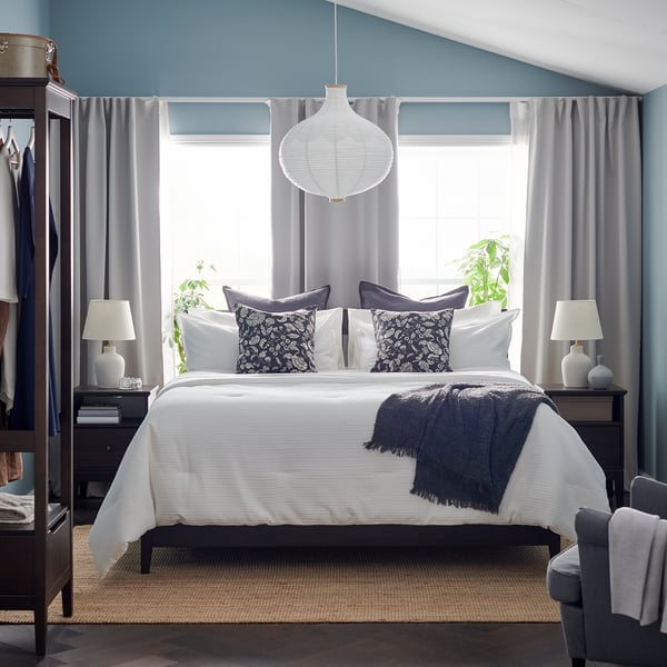 LUKTVICKER Comforter set, white, King