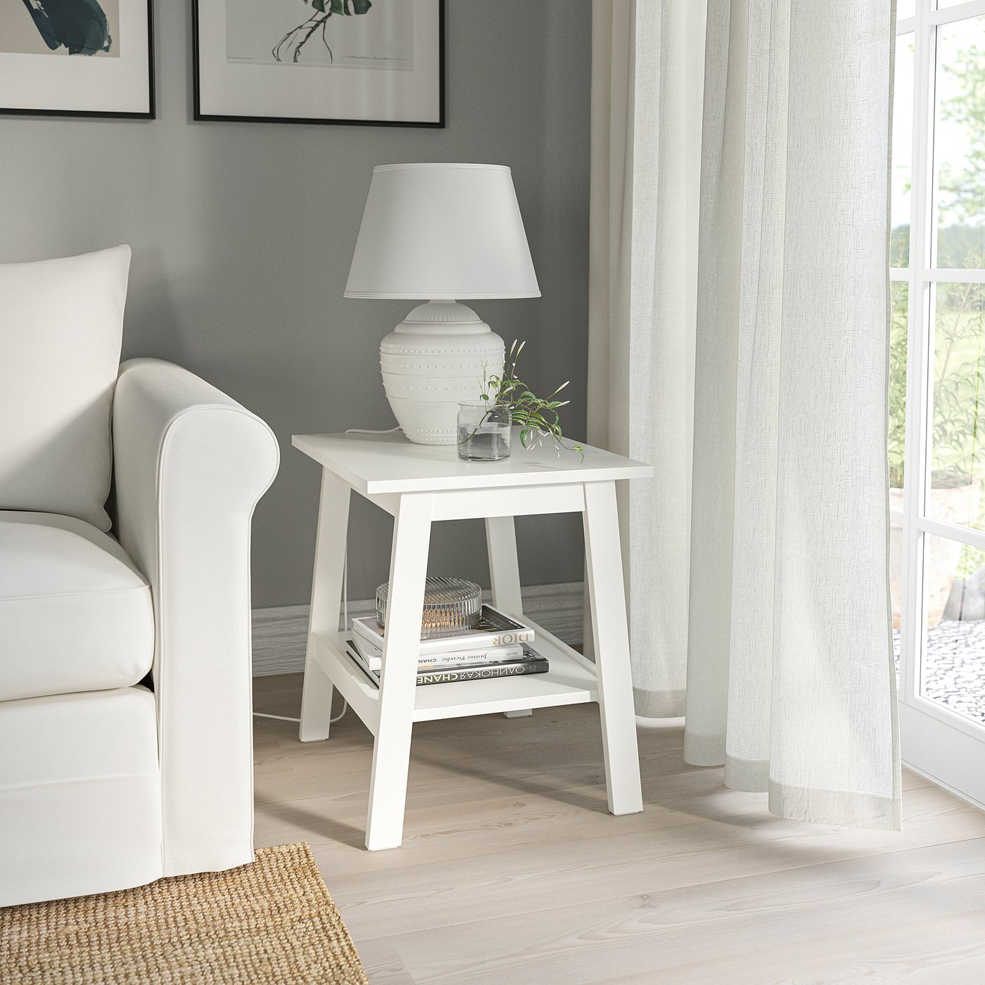LUNNARP Side table - white x cm ( /x / ") LUNNARP Side table - white x cm ( /x / ")