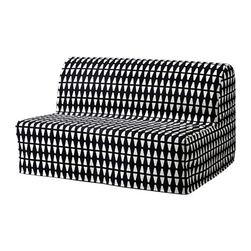 LYCKSELE LÖVÅS Futon Ebbarp black/white IKEA