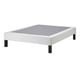LYNGÖR Slatted mattress base with legs, white, Full