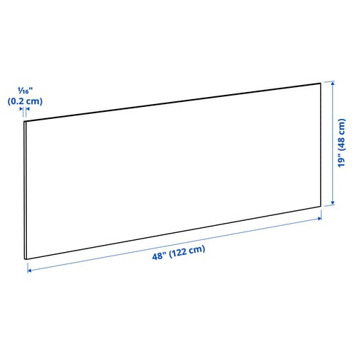 LYSEKIL wall panel, double sided brushed copper effect/stainless steel