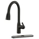 MACKSJÖN Kitchen faucet pull down w spray, black