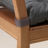 MALINDA Chair pad, gray, 16/14x15x3 "
