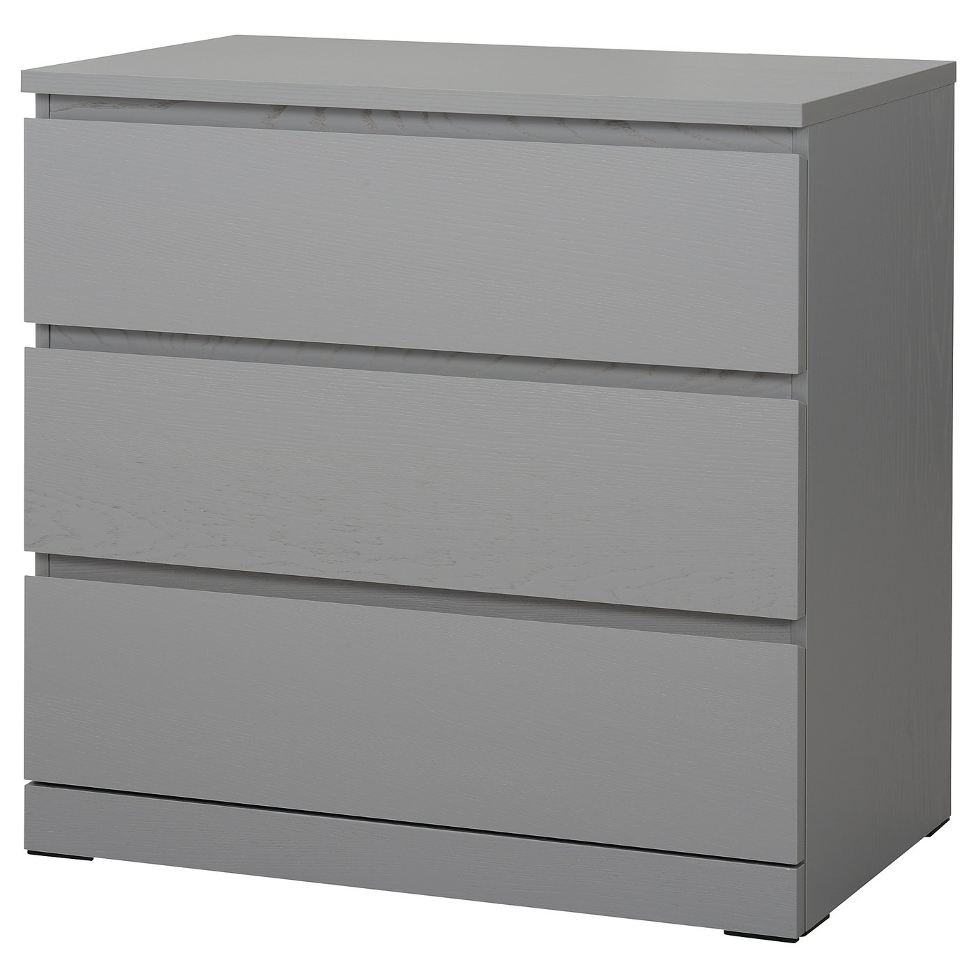 Malm 3 Drawer Chest Gray Stained Ikea