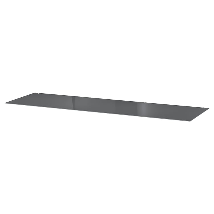 MALM Glass top, transparent gray, 160x48 cm (63x187/8") IKEA CA