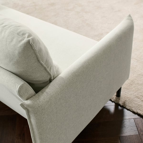 MANNARP Loveseat with chaise, Gunnared beige