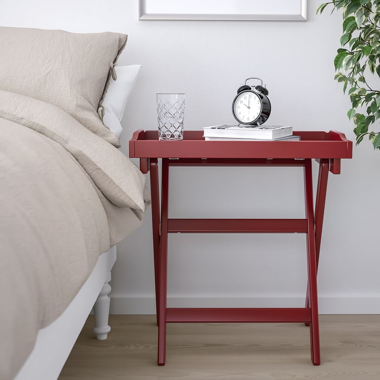 MARYD Tray table, dark red, 58x38x58 cm (227/8x15x227/8") IKEA CA