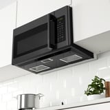 MEDELNIVÅ Over the range microwave, black Stainless steel