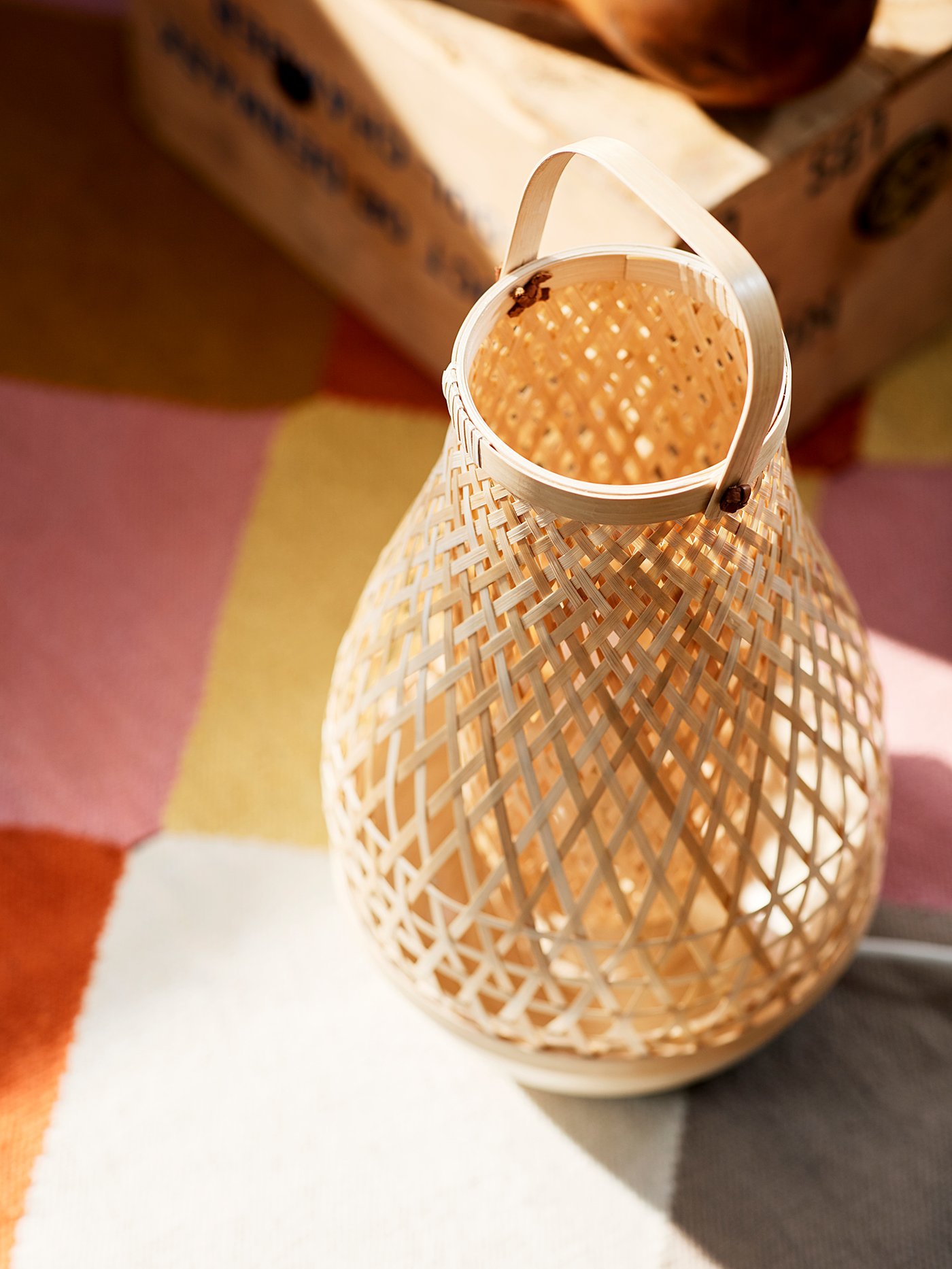 MISTERHULT table lamp, bamboo/handmade, 36 cm (14