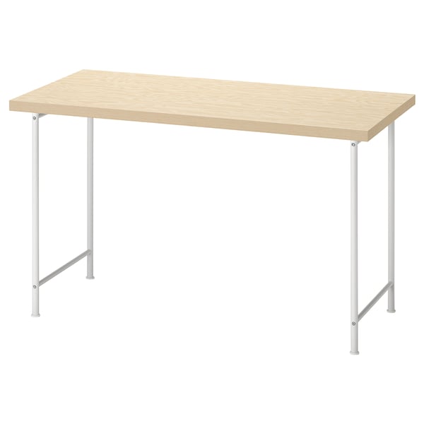 MITTCIRKEL / SPÄND Desk, lively pine effect/white, 47 1/4x23 5/8 "