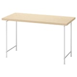 MITTCIRKEL / SPÄND Desk, lively pine effect/white, 47 1/4x23 5/8 "