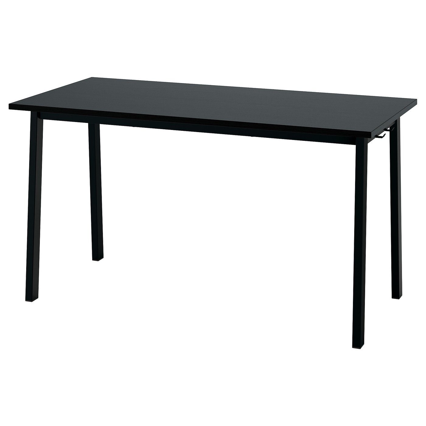 MITTZON conference table, black stained ash veneer/black