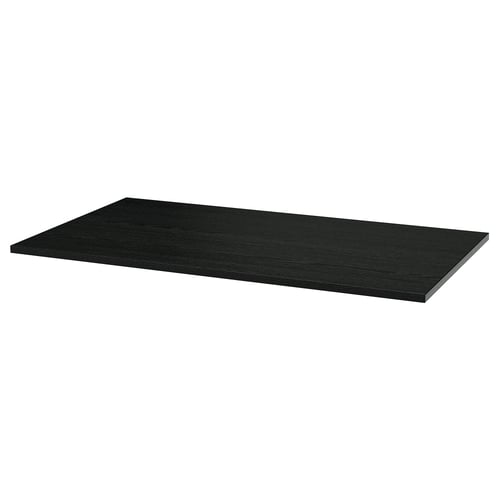 MITTZON Tabletop - black stained/ash veneer 120x68 cm (47 1/4x26 3/4 ")