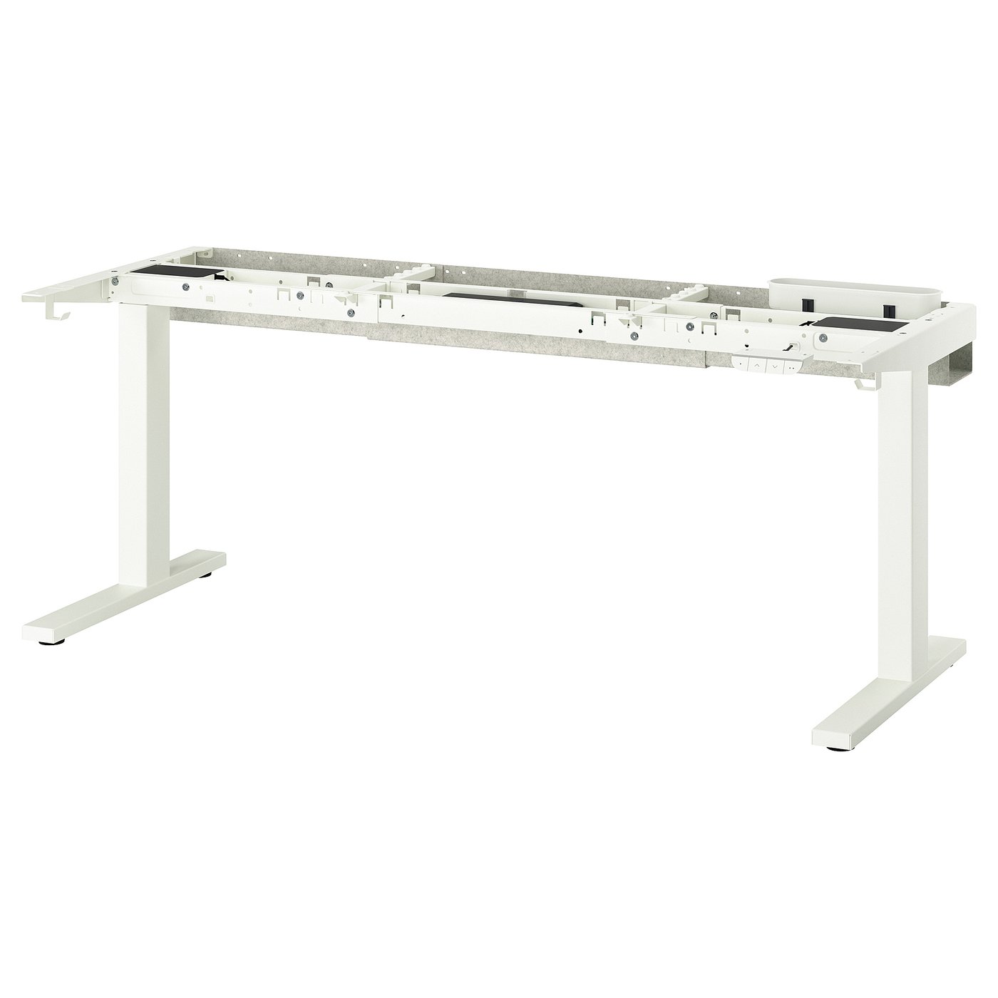 MITTZON underframe sit/stand for desk, electric/white, 120/140