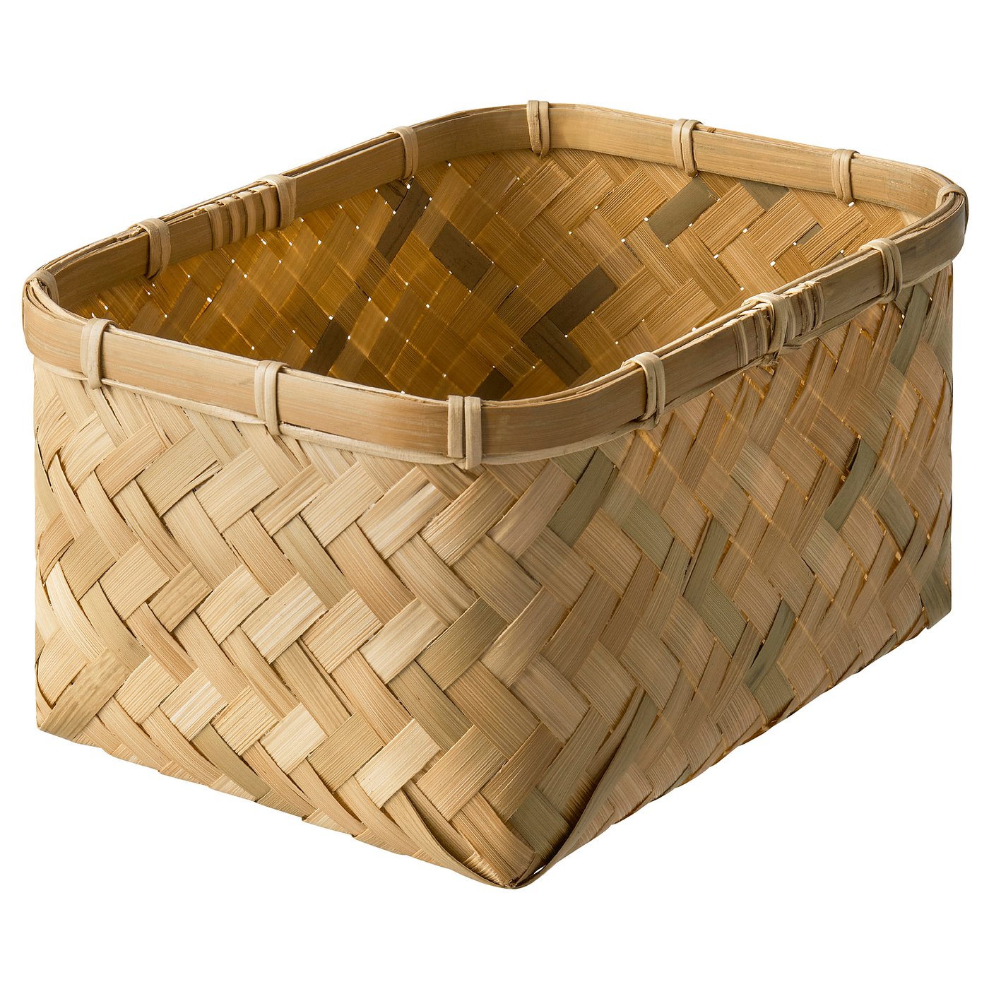 MJÖLKKANNA basket, bamboo, 18x25x14 cm (7x9 ¾x5 ½
