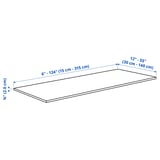 MÖCKLARP Custom countertop, matt white marble effect/high pressure porcelain, 3/4 "